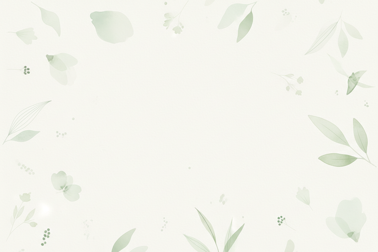 Floral, green, very light for background